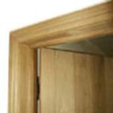 Solid wood architrave with natural melamine finishing