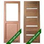 solid wood glass panel door