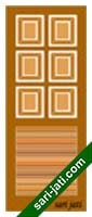 Solid Louvre Panel Door Design