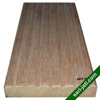 Decking kayu outdoor bengkirai ukuran 25x145 mm model anti selip tipe SDRC 25140