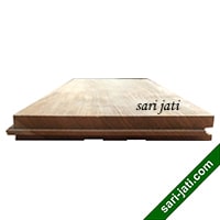 Flooring dari kayu jati perhutani I, model T&G tipe SF 18120