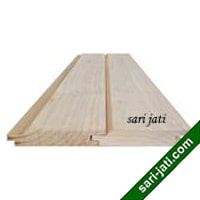 Detil desain lumber ceiling kayu model tali air segitiga 5 mm, tipe LBC 1585