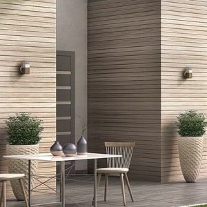 Wood wall for exterior wall panel