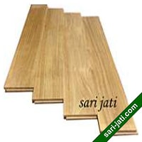 Lantai flooring kayu jati perhutani I, model T&G tipe SF 1590