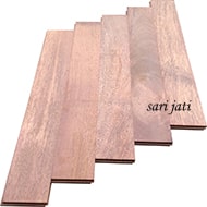 Lantai mini flooring kayu merbau ukuran 12x70 mm Tipe SF 1270