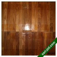 Lantai kayu industrial flooring kayu jati perhutani I ukuran 14x20 mm tipe SM 1420