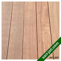 Lantai decking bengkirai ukuran 25x145 mm model polos tipe SDRA 25140