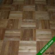 Lantai parket kayu jati tipe SP 1250 panjang 25 cm