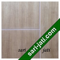 Detil pintu double teakwood variasi lubang kaca 1 kotak dan alur nad keliling dan horisontal FS 1D5