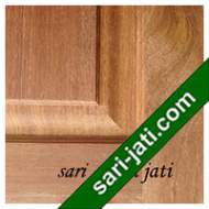  Detil Pintu Panel Solid Raised Dibevel Kayu Merbau SRP 1B1