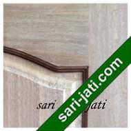  Detil Pintu Panel Solid Raised Dibevel Kayu Jati Perhutani I SRP 2B1