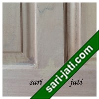 Detil pintu kayu kamper, panil solid raised bevel SRP 3A2