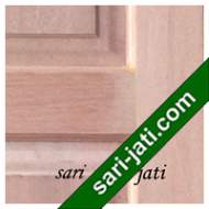  Detil Pintu Panel Solid Raised Dibevel Kayu Kamper SRP 3A8