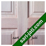  Detil Pintu Panel Solid Raised Dibevel Kayu Kamper SRP 4B2