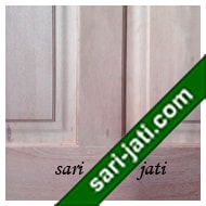  Detil Pintu Panel Solid Raised Dibevel Kayu Kamper SRP 4B2