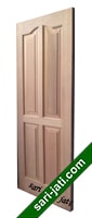 Pintu Panel Solid Raised Dibevel Kayu Kamper SRP 4B2