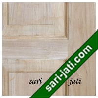 Detil pintu kayu jati perhutani I, panil solid raised bevel SRP 5A8