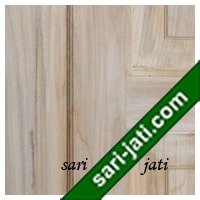 Detil pintu kayu jati perhutani I, panil solid raised bevel SRP 5A8