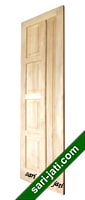 Pintu kayu jati perhutani I, panil solid raised bevel SRP 5A8