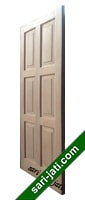 Pintu Panel Solid Raised Dibevel Kayu Kamper SRP 6A5