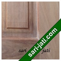 Detil pintu kayu merbau, panil solid raised bevel SRP 8A1