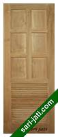 perhutani teak solid louvre panel door SLP 6A1