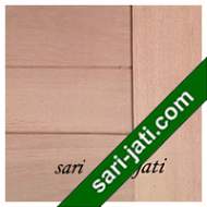  Detil Pintu Panil Solid Flat Alur Nad Kecil Horisontal Kayu Kamper SFP 16A2