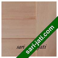  Detil Pintu Panil Solid Flat Alur Nad Kecil Horisontal Kayu Kamper SFP 16A2