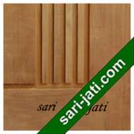  Detil Pintu Panil Solid Flat Alur Nad Kecil Vertikal  Kayu Jati Perhutani I SFP 1E6