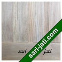 detil pintu minimalis kayu jati perhutani 1 panil solid flat variasi alur nad vertikal lebar SFP 1E7