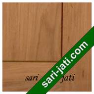 Detil Pintu Panil Solid Flat Alur Nad Kecil Keliling Kayu Jati Perhutani I SFP 1F2