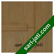 Detil Pintu Panil Solid Flat Alur Nad Kecil Horisontal + Lis Tempel Kayu Jati Perhutani I SFP 1F2