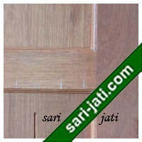 detil pintu minimalis kayu merbau panil solid flat SFP 3A6