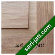 Detil Pintu Panil Solid Flat Alur Nad Besar / Lebar Kayu Jati Perhutani I SFP 1A1