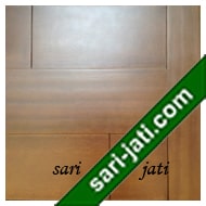  detil pintu minimalis panil solid flat kayu kamper finishing melamine alur nad vertikal SFP 7A4