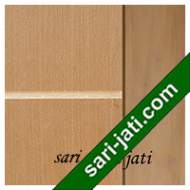 Detil Pintu Panil Plywood Flat Alur Nad Kecil Horisontal Kayu Jati Perhutani I Plywood Mega Teak SPFP 1B3