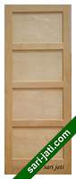 perhutani teak and meranti plywood flat panel door SPFP 4A1